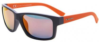 Okulary POLARYZACJA przeciwsłoneczne Blizzard POLSC602055 grey orange / red revo