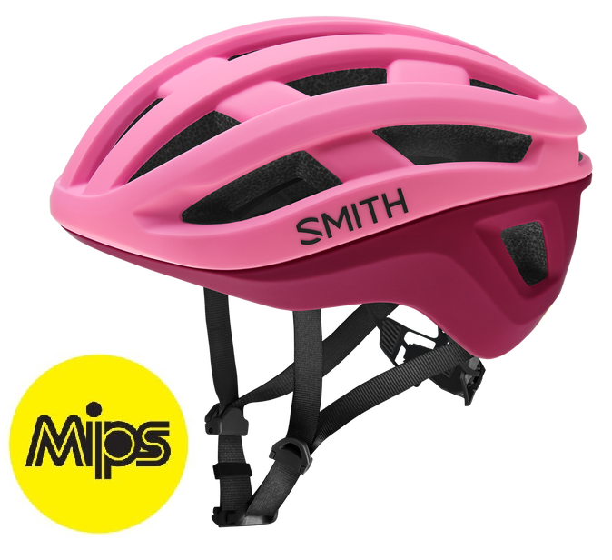 Damski Kask rowerowy SMITH Persist MIPS szosa gravel flamingo merlot pink