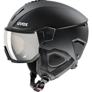 KASK NARCIARSKI UVEX Instinct Visor z szybą S2 black mat