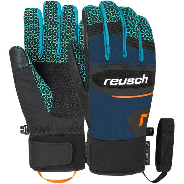 Rękawice Męskie Reusch DRAGON XT R-Tex Extra Warm black dress blue orange