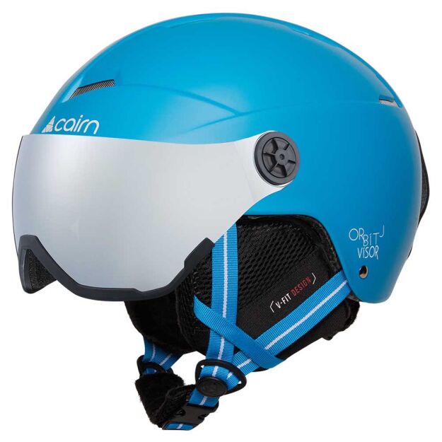 Kask narciarski dla juniora Cairn Orbit Visor JR niebieski 51-53cm