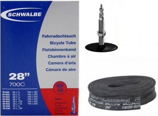 DĘTKA SCHWALBE 700x18/28 SV15 LONG PRESTA 60mm SZOSA BOX