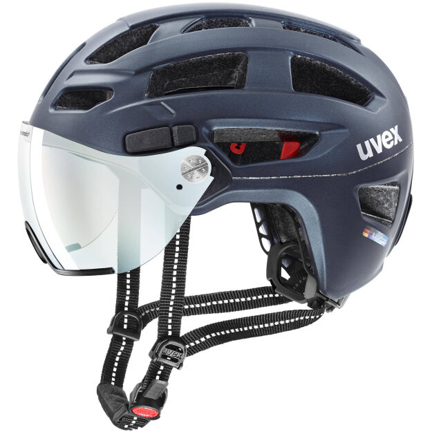 Kask rowerowy UVEX Finale Visor V Granatowy roz. L (56-61 cm)