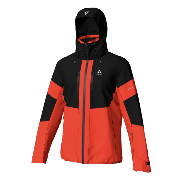 Fischer SEMMERING Jacket Męska Kurtka narciarska red black 2024