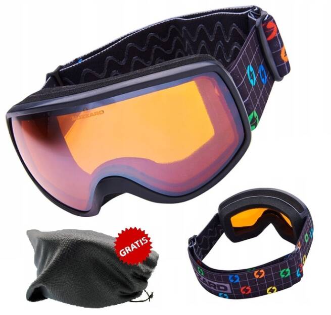 Gogle narciarskie Blizzard damskie / junior 963 black +pokrowiec