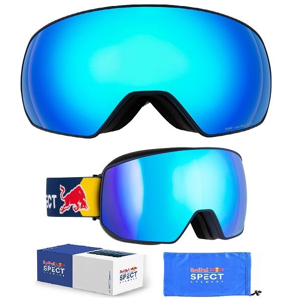 Gogle RED BULL SPECT FINK FINK 01BL3 dark blue SZYBA blue Mirror Medium