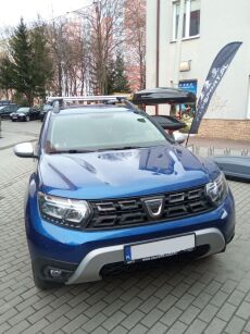 Bagażnik do Dacia Duster 2018-2022 na relingi klasyczne Alu EcoBase 120cm