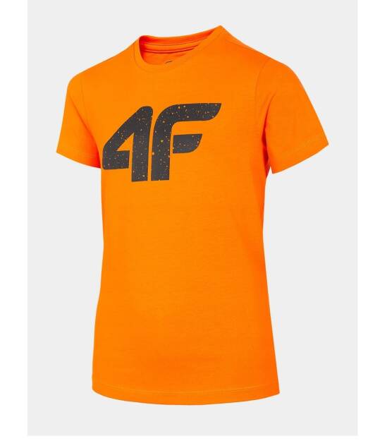 T-SHRT koszulka chłopięca 4F HJL21 JTSM010A pomarańczowa