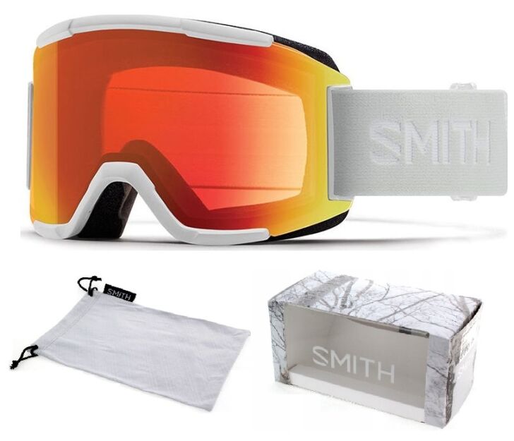 GOGLE Damskie SMITH SQUAD S white szyba Photochromic Red S2-S3