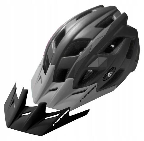 Kask MERIDA MTB PSYCHO czarny grafit MD135 / MD136 2daszki