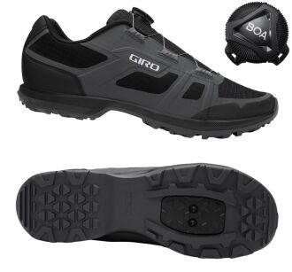 Buty rowerowe SPD męskie GIRO GAUGE BOA dark shadow black