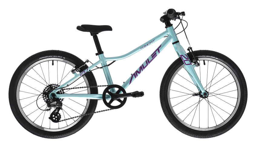 Rower dla dziewczynki Lekki AMULET 20 Tomcat SH celeste blue waga 8,2kg 2024