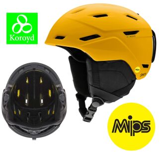 SMITH Mission MIPS kask NARCIARSKI +koroyd gold bar