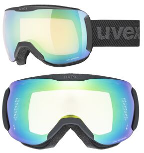 Gogle Uvex Downhill 2100 V black  Szyba Vario Variomatic Green S1-S3