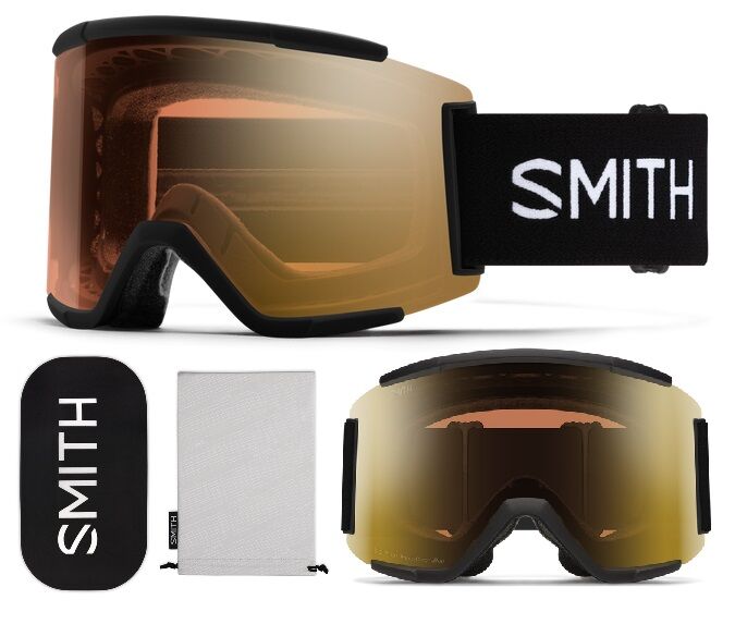 Gogle Smith SQUAD XL PRO black ChromaPOP PRO Photochromic GOLD Mirror S1-S3 2025