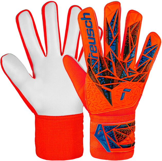 Reusch Rękawice bramkarskie Attrakt Solid Starter Junior Hyper Orange