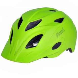 JUNIOR Kask rowerowy Prox FLASH 52-56 z lampką green