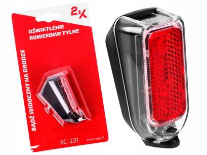 LAMPKA NA BŁOTNIK tylna 2K XC-231 TYŁ 2xLED 4 LM