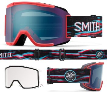 Gogle Smith SQUAD Wild Child Multicolor 2 wymienne szyby Blue Mirror S2 / Clear S0