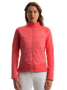 Fischer DAMSKA Kurtka pikowana bluza softshell IVY Hybrid Jacket Coral Pink