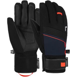 Rękawice Męskie Reusch LOUIS XT R-Tex Warm black dress blue fluo red