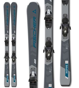 Damskie narty Fischer INSPIRE LITE PRO +wiązania RS9 grey blue