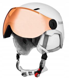 Kask narciarski Blizzard Double Visor W2 White / Orange Mirror 56-59