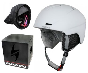 Damski Kask narciarski BLIZZARD VIVA SPIDER white mat +POKROWIEC