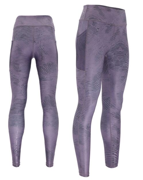 Damskie Legginsy biegowe SILVINI Veroli plum 2023